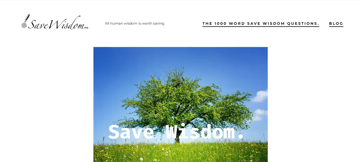 SaveWisdom.org